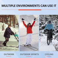 Перчатки с подогревом, перезаряжаемые USB, водонепроницаемые Elfishau (размера S) (my-4206)