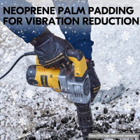 Зимние водонепроницаемые перчатки для механика Vgo -4℉ с высокой подвижностью, прочные, антивибрационные, антиабразивные, с сенсорным экраном, S, коричневые (my-15314)