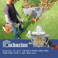 Комплект воздушного топливного фильтра карбюратора C1M-S267A FS56RC для Stihl триммера Weed Eater заменяет карбюратор 4144 120 0608 (my-17029)