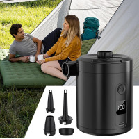 Портативний повітряний насос для надувних виробів Generic чорний (my-18086)