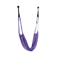 Гамак для йоги підвісний регульований зі стропами та кріпленням на двері, повітряна гойдалка Air Yoga rope Lutinq (my-12180)