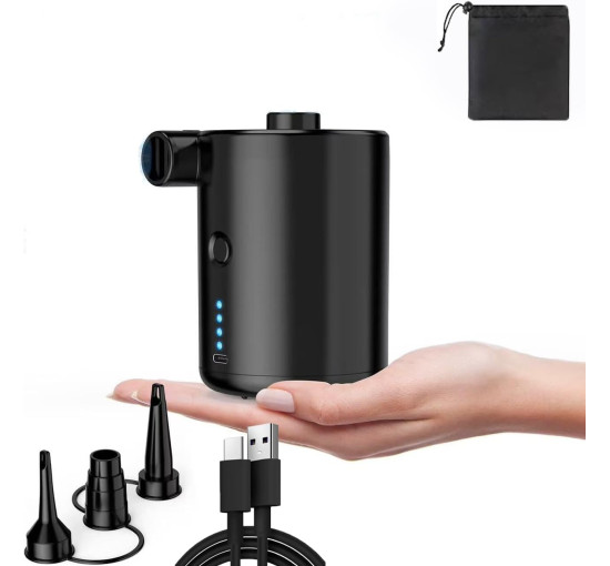 Портативный электрический воздушный насос для надувных матрасов HUISHIDAI LQ-168 (my-18104)