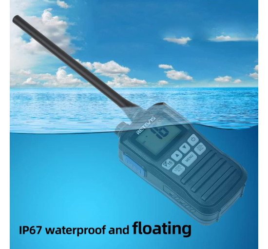 Портативна морська водонепроникна радіостанція Retevis RM01 з метеослужбою NOAA (my-18093)
