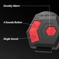 Велосипедний гудок з сигналізацією 120 дБ CarryBright CBH3, водонепроникний IP65 електричний велосипедний дзвінок USB, що перезаряджається (my-15110)