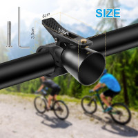 Винтажный велосипедный гудок для руля 22-31,8 см Flintronic Loud Bike Bell черный (my-15226)