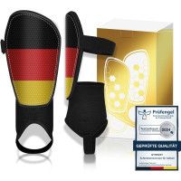 Детские футбольные щитки для голени с длинными ремешками Qyrrvxy XSP003 размер XXL (my-12079)