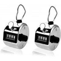 4-значний ручний лічильник, механічний клікер для підрахунку цифр на долоні з кільцем для пальця, 2 шт. (My-15247)