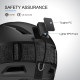 Гірськолижний шолом Odoland Ski Helmet Black, розмір M, шолом для лиж-сноуборду з окулярами, протиударний, вітрозахисний (my-2085)