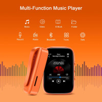 Bluetooth Mp3-плеер с памятью 32 ГБ, 1,8 дюйма экран QNGEE S5 оранжевый (my-4173)