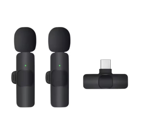 Професійний бездротовий мікрофон петличка для Android з роз'ємом Type-C чорний (my-18139) Професійний бездротовий мікрофон петличка для Android з роз'ємом Type-C чорний (my-18139)