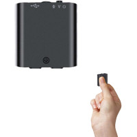 Міні-диктофон Feloyal Voice Recorder Q63 16 ГБ, відтворення MP3 з магнітом та голосовою активацією, USB-перезаряджається, диктофон для зустрічей інтерв'ю конференцій (my-14012)