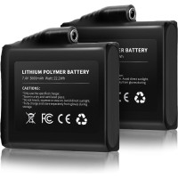 Перезаряджувані літій-іонні акумулятори OIGOGOI для рукавичок з підігрівом 7,4 В 3000 мАг (2 шт. у комплекті) (my-4259)