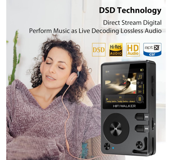 Цифровой MP3-плеер H2 HIFI WALKER с Bluetooth (my-4255)