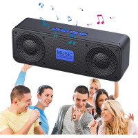  Беспроводная колонка с входом Aux Xzbling черный с синим (my-9023)