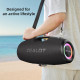 Bluetooth-динамік ZEALOT-S78, 120 Вт, вуличний портативний динамік з потужними басами, водонепроникний IP67 зі світлодіодним підсвічуванням, чорний (my-17052)