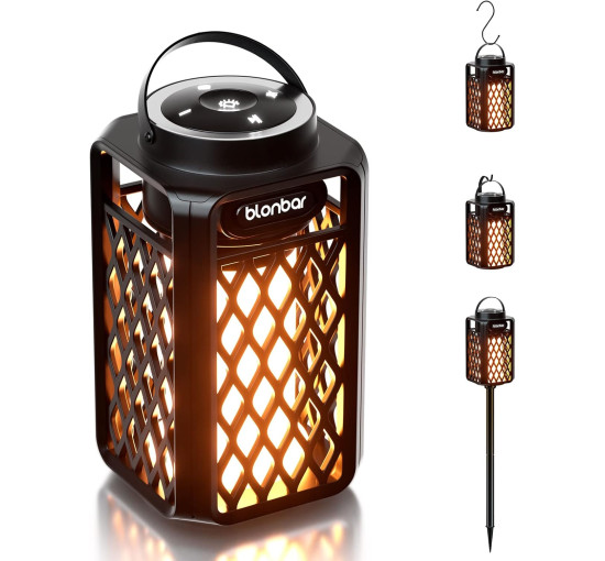 Світлодіодний вуличний Bluetooth-динамік з ефектом смолоскипа Flame Blonbar AJ200 потужністю 10 Вт з HD-аудіо (my-18041)