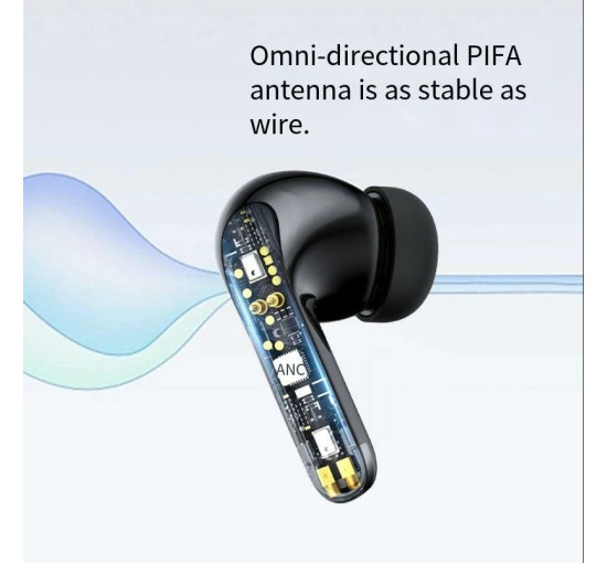 Беспроводные спортивные наушники с микрофоном AGETUNR S43 TWS Bluetooth, цифровой дисплей, черные (my-2027)