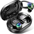 Бездротові навушники Bluetooth Kuizil C16-New чорні для спорту/тренувань/тренажерного залу/ігор (my-1054)