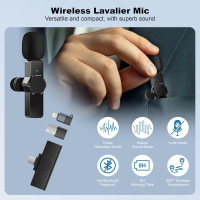 Беспроводной петличный микрофон CKOKC K80C1 черный (18099) Беспроводной петличный микрофон CKOKC K80C1 черный (18099)