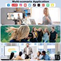 Беспроводной петличный микрофон CKOKC K80C1 черный (18099) Беспроводной петличный микрофон CKOKC K80C1 черный (18099)