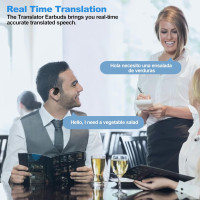 Бездротові навушники-вкладиші з функцією миттєвого перекладу чорні Exsulity xcz012Z (my-18144) Бездротові навушники-вкладиші з функцією миттєвого перекладу чорні Exsulity xcz012Z (my-18144)