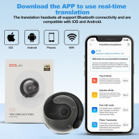 Беспроводные наушники-вкладыши с функцией мгновенного перевода Exsulity xcz012Z (my-18144)