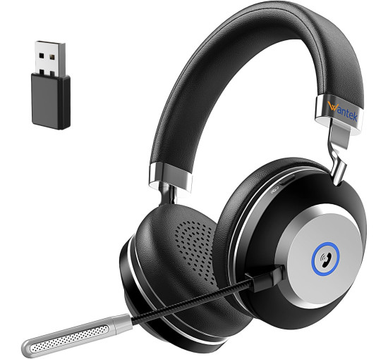Беспроводная Bluetooth-гарнитура Wantek Dual Ear с микрофоном черный (my-18048) Беспроводная Bluetooth-гарнитура Wantek Dual Ear с микрофоном черный (my-18048)