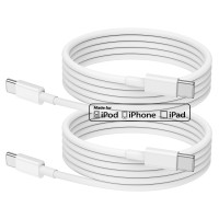 Кабель зарядного пристрою iPhone 15, 2 CyvenSmart 2m 60 Вт до кабелю USB C (my-4243)