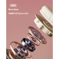 Bluetooth-навушники зі світлодіодним підсвічуванням Aresrora GW01 рожевий (my-7036)