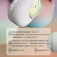 Bluetooth-навушники зі світлодіодним підсвічуванням Aresrora GW01 рожевий (my-7036)