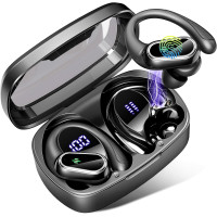 Беспроводные стереонаушники с шумоподавлением и микрофоном Poounur Bluetooth 5.3 черный (my-7074) б/у