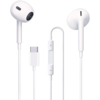 Наушники USB C с микрофоном и регулятором громкости XINSHIKEJI RJ094 Белый (my-17174)