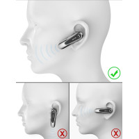 Bluetooth гарнитура New Bee B45 с двумя микрофонами V5.0 Handsfree-наушники с 25 часами разговора, отключение микрофона, подключение двух устройств (my-9140)