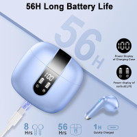 Беспроводные Bluetooth наушники Drsaec J55 фиолетовый (my-9155)