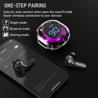 Беспроводные наушники с цифровым дисплеем OOYY EJ-001 (my-9171)