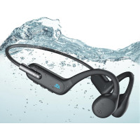 Наушники с костной проводимостью для плавания, бега, занятий спортом, водонепроницаемость IP68 BEARTAIN X6 черный (my-12066)