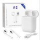 Бездротові навушники HBQ i12 TWS bluetooth 5.0 з кейсом, сенсорне керування без кнопок (білі) (my-17167)