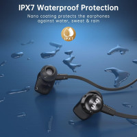 Беспроводные UXD CT887 спортивные внутриканальные наушники черные (my-17166)