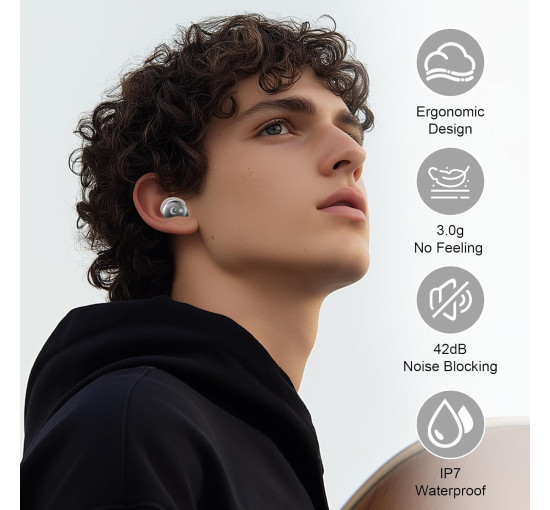 Наушники-вкладыши для сна VEKJ L8 Pro Bluetooth 48 часов работы с сенсорным экраном водонепроницаемые (mt-18058)