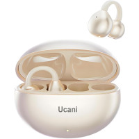 Беспроводные наушники Ucani M91 наушники с открытым креплением с кристально чистым звуком ENC IPX5 Bluetooth 5.4 совместимые с iOS Android ярко-золотые (my-17093)