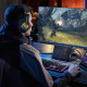 Игровая гарнитура для ПК, PS4, PS5, Xbox с объемным звуком 7.1, игровые наушники с микрофоном с шумоподавлением, полноразмерные наушники с RGB-подсветкой (my-17017)