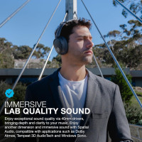 Беспроводные накладные наушники JLab JBuds Lux ANC гибридное активное шумоподавление (my-18096) Беспроводные накладные наушники JLab JBuds Lux ANC гибридное активное шумоподавление (my-18096)