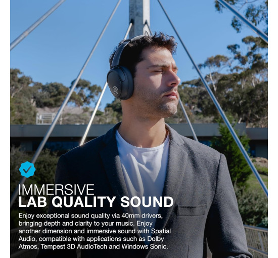 Бездротові накладні навушники JLab JBuds Lux ANC гібридне активне шумозаглушення (my-18096)