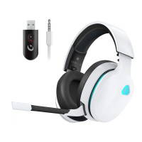 Геймерские беспроводные наушники Gtheos Captain 300 White для Xbox, Playstation и других устройств, микрофон, стереозвук (my-050)