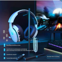 Геймерські бездротові навушники Gtheos Captain 300 White для Xbox, Playstation та інших пристроїв, мікрофон, стереозвук (my-050)
