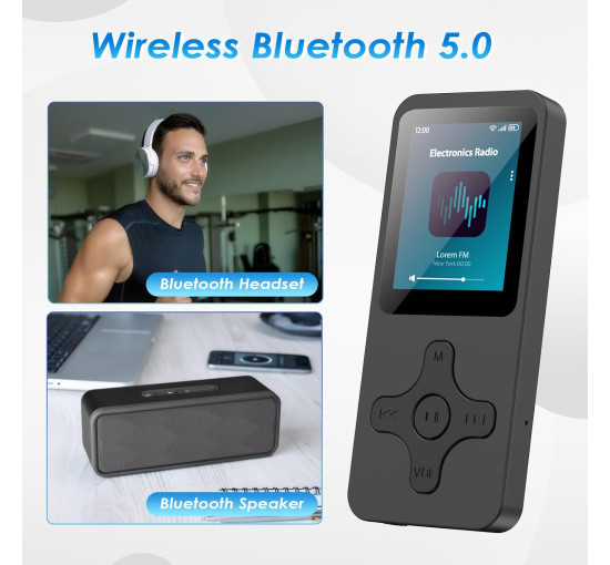 MP3-плееры Lvcdodvd музыкальный проигрыватель на 64 ГБ MP3-плеер и цифровой аудиоплеер с динамиком Hi-Fi (my-18100)