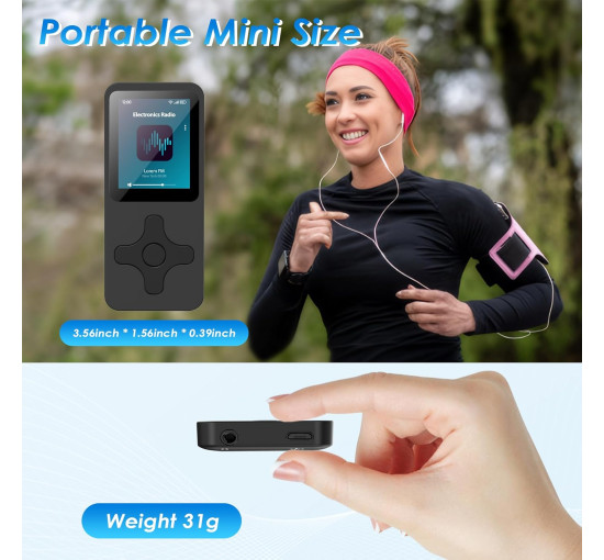 MP3-плееры Lvcdodvd музыкальный проигрыватель на 64 ГБ MP3-плеер и цифровой аудиоплеер с динамиком Hi-Fi (my-18100)