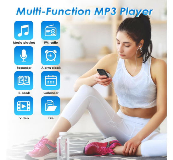 MP3-плееры Lvcdodvd музыкальный проигрыватель на 64 ГБ MP3-плеер и цифровой аудиоплеер с динамиком Hi-Fi (my-18100)