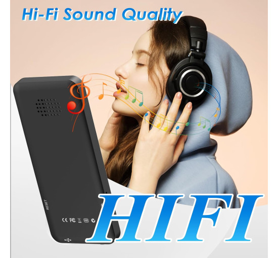 MP3-плееры Lvcdodvd музыкальный проигрыватель на 64 ГБ MP3-плеер и цифровой аудиоплеер с динамиком Hi-Fi (my-18100)