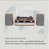 Стереосистема проигрыватель винила Auna Birmingham HiFi 10034090 (my-5104)